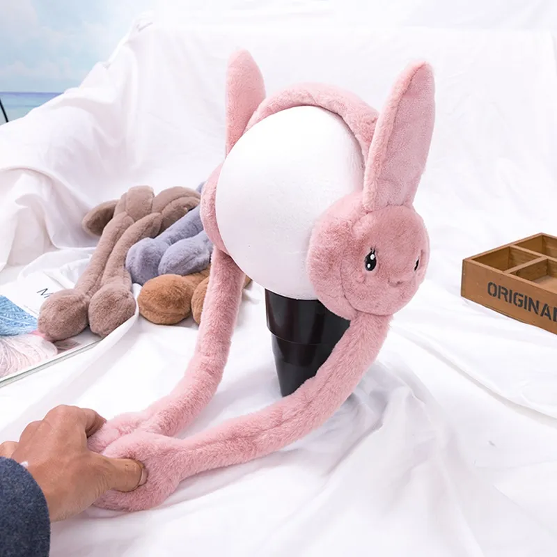 Winter Rabbit Earmuffs Warm Plush Foldable Outdoor Ear Warmers Ear Muffs
