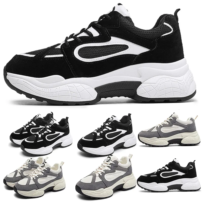 wholesale platform women running shoes triple white black grey mesh comfortable breathable sports designer sneakers size 35-40