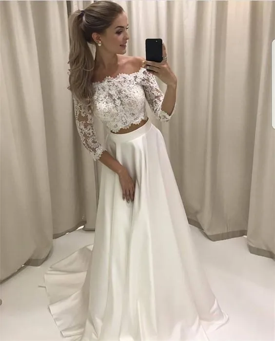 Abiti da sposa due pezzi 2019 new arrivals