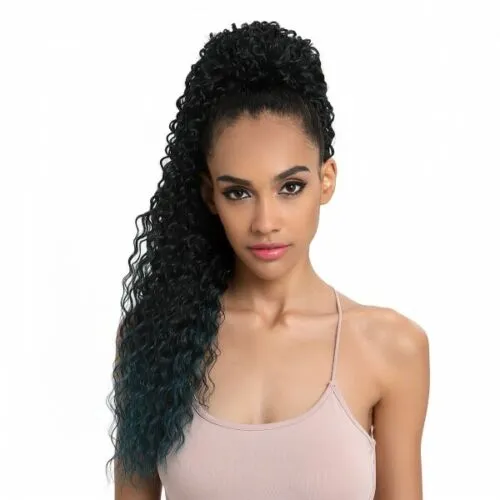 Afro Kinky Kędzierzawy Ludzki Ponytail Dla Czarnych Kobiet Brazylijski Dziewiczy Włosy Sznurek Ponytail Rozszerzenia włosów 10-22 cala