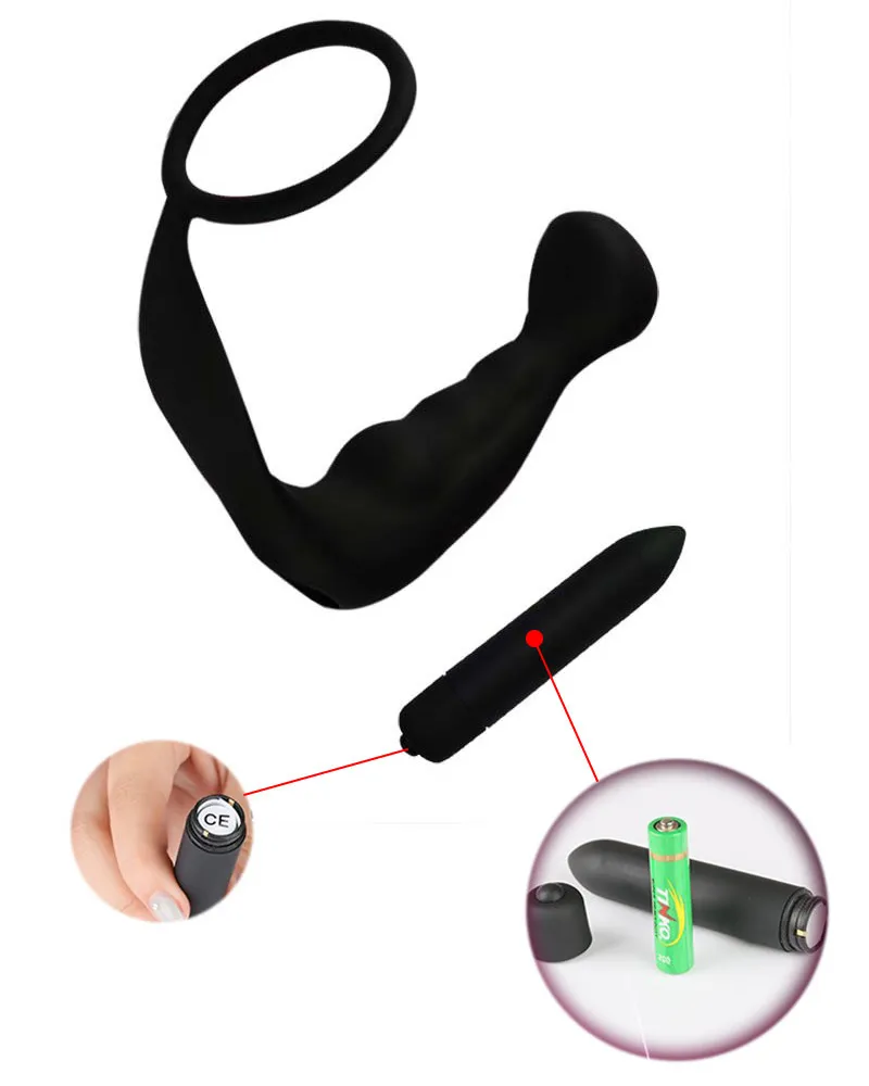 Anal Vibrator Anal Plug Vibrator Silicone Prostate Massager Vibrating Butt Plug Male Masturbator Intimate Adult SeXToys for Men06