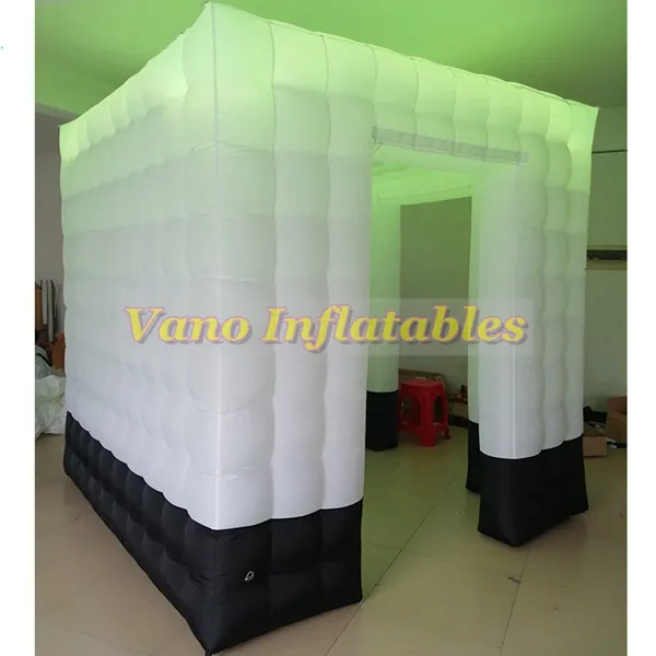 Cabina de fotos inflable a la venta Luces LED portátiles Cabina de fotos con ventilador para fiestas Bodas Aniversario Cumpleaños Fiestas de empresa Especial