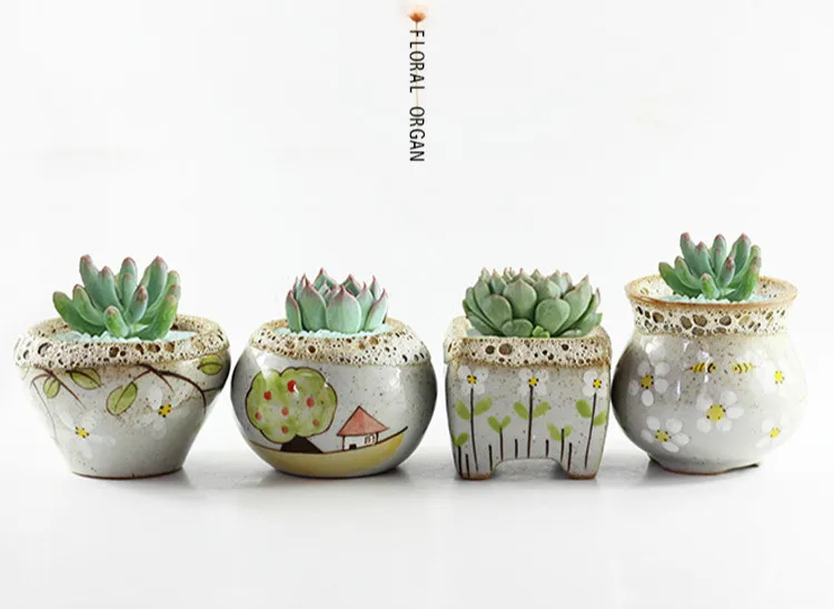 Ceramic Indoor Flower Pots: Small Ceramic Succulent... From Wwdh1234, $6.04  | DHgate.Com