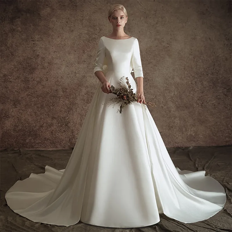 19+ Simple Wedding Dress No Train