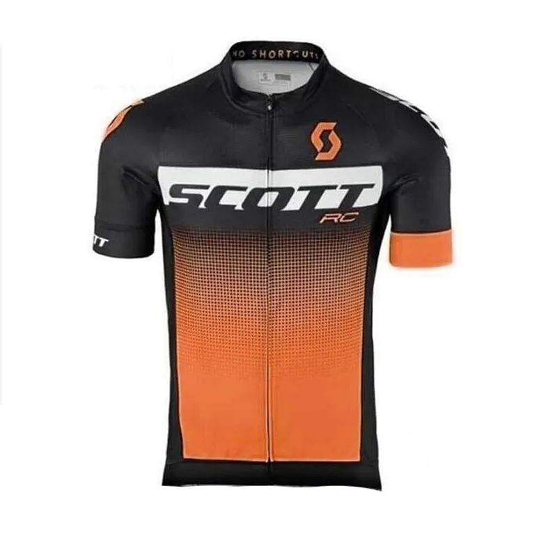 Scott Pro equipe dos homens de bicicleta de mangas curtas jersey estrada de corrida camisas andando bicicleta tops respirável esportes ao ar livre maillot s21041948