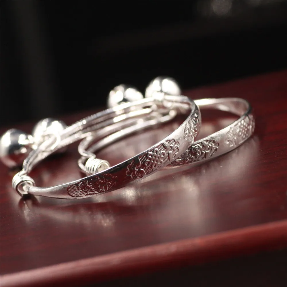 Stunning Character Charm Baby Silver Christening Bangle Perfect Birthday Gift For Boys And Girls From Kuanbao 52.8 DHgate.Com