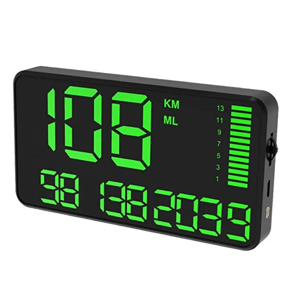 Compteur de vitesse numérique C90 GPS HUD affichage GPS tête haute compteur de vitesse voiture camion odomètre avec avertissement de survitesse horloge de voiture