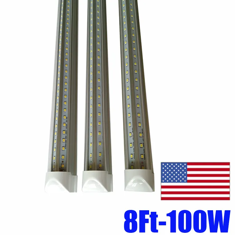 T8 Integrated Tube V-Shaped 1.2M 1.5M Cooler Door Led Tubes Lights 36W 45W Energy Saving Tube replacement t8 4ft tube