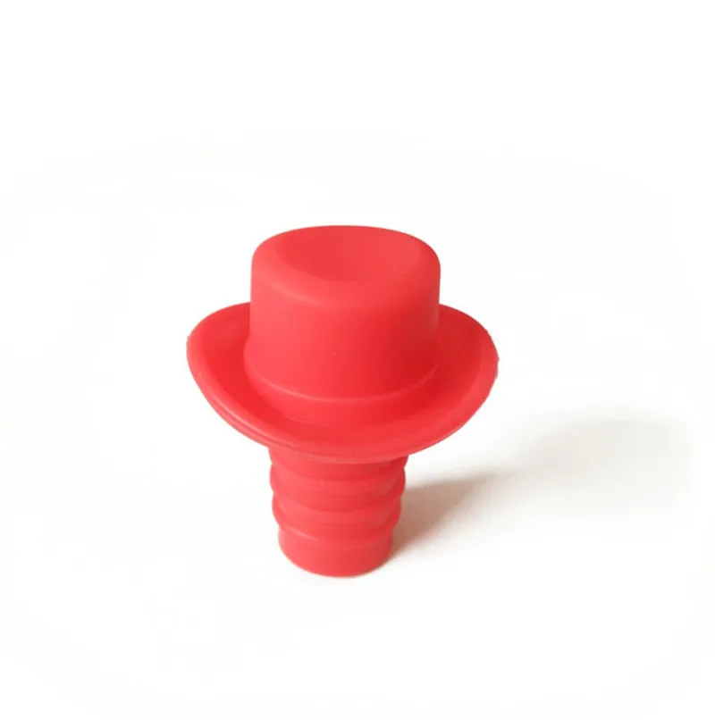 Tappo per vino a di cappello da cowboy, in silicone, divertente tappo per champagne, tappo per champagne, per birra e champagne per mantenere il vino fresco