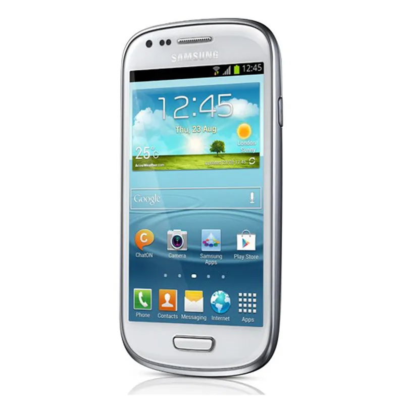 Renoverad Samsung Galaxy Siii S3 Mini 3G LTE (WCDMA) i8190 Android 4.1 4 tums smartphone 1600mp kamera Dual Core Mobiltelefon WCDMA