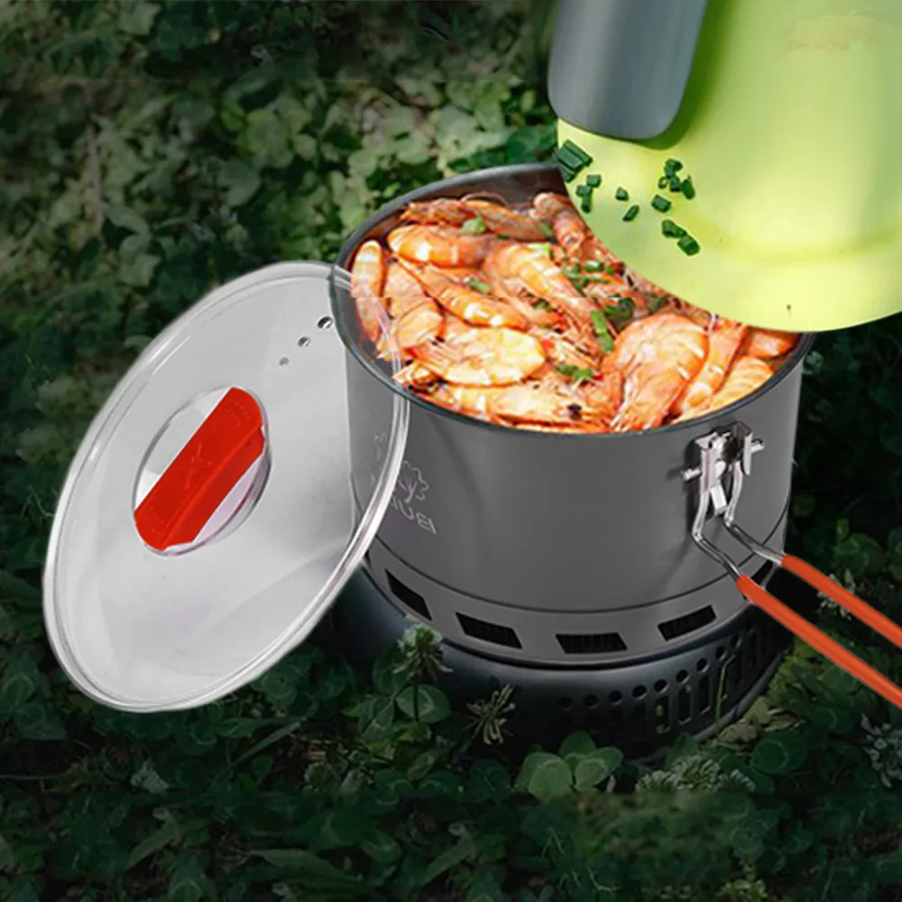 BULIN S2500 2.1L Camping Heat Exchanger Pot Portable Best Camping