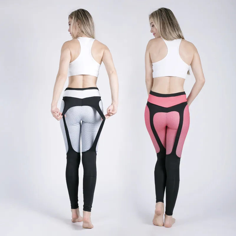 Sexy Parted Sport Leggings Booty Push Up
