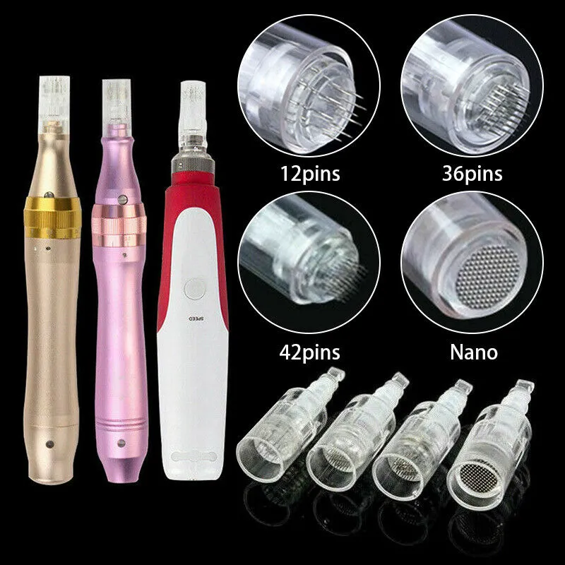 1/3/5/7/9/12/36/42 Pins Needle Patron för MyM Derma Pen Microneedle Dr.Pen Dermaroller CE