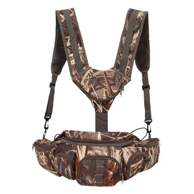 Hunting Camo Fanny Pack With Harness Waist Pack Pouch With Shoulder
