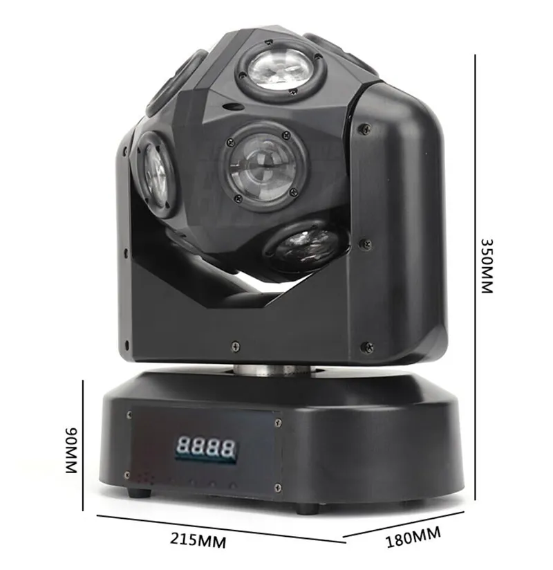 DJ Lights LED Stage Light Moving Head Beam Party Lights DMX-512 Led Christmas Sound Active LED Par DJ Light295D