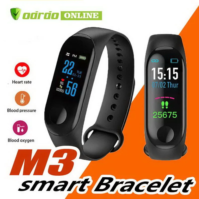 Multa Amedrentador Excavación M3 Smart Bracelet reloj inteligente Monitor de ritmo cardíaco Banda  Bluetooth Health Fitness Smart Band para