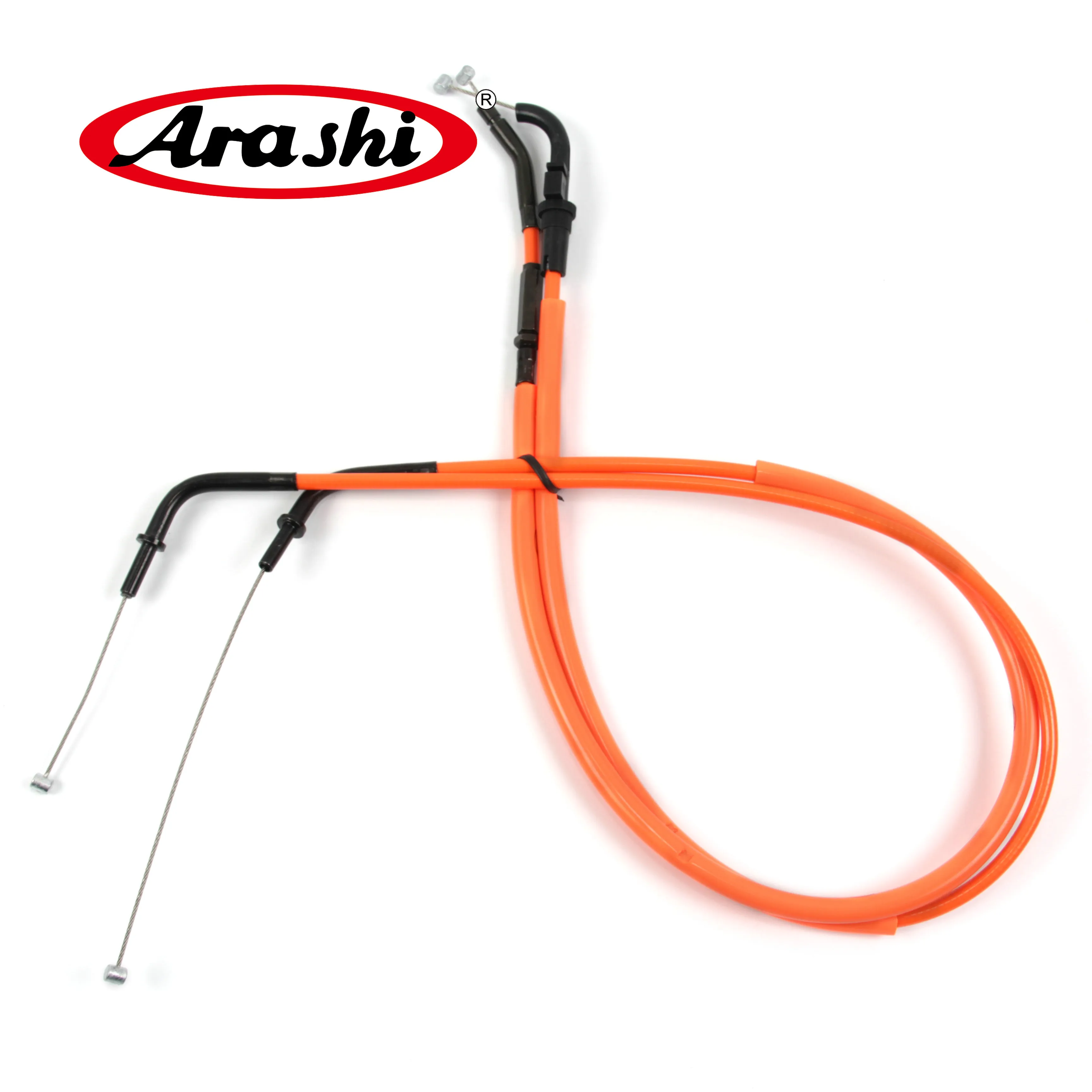 Arashi Motorcycle Throttle Cables Replacement For KAWASAKI Z800 2013 2014 2015 Z 800 Stainless