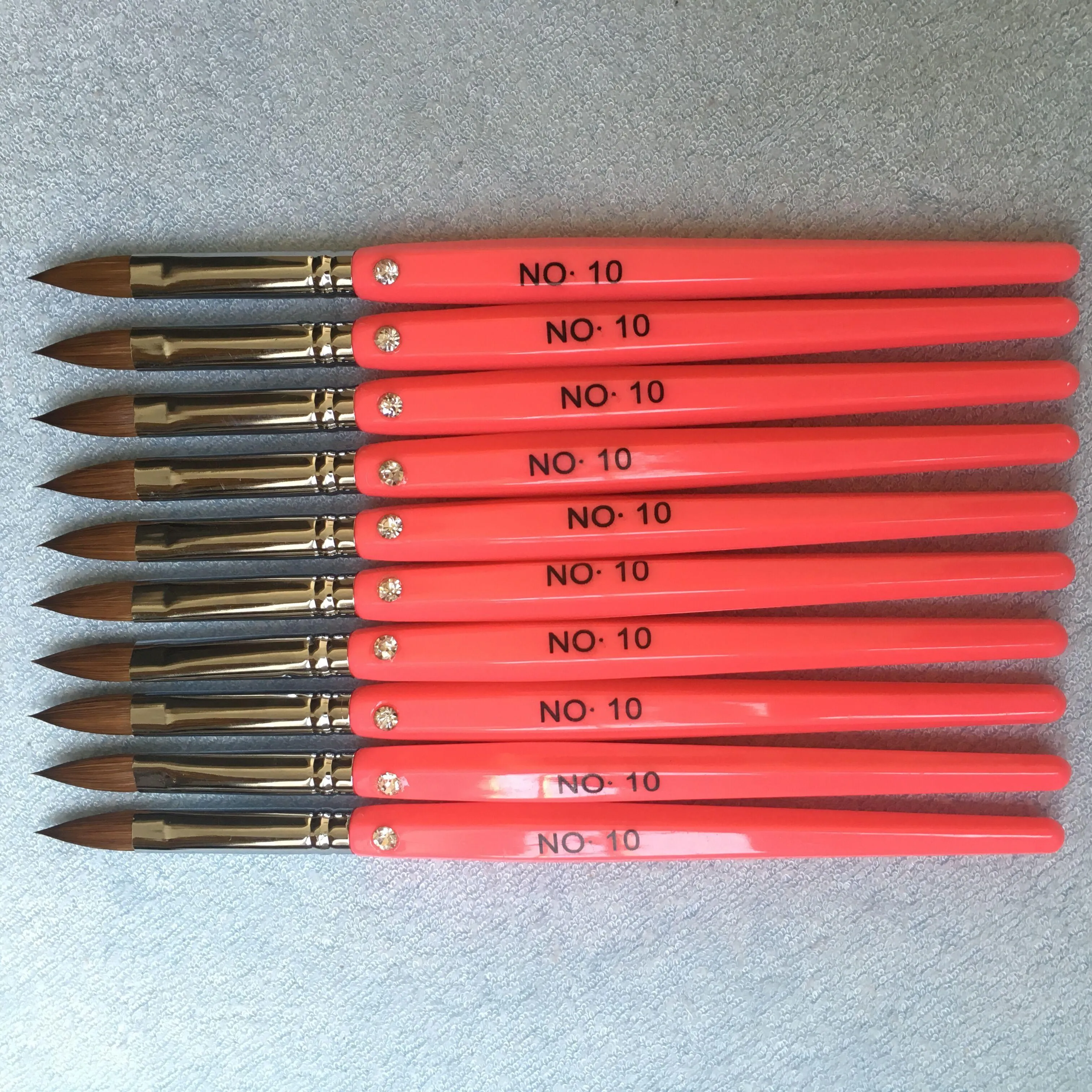 Professional Grade 2018 Pink Acrylic Oval China Glaze Acrylic Brush