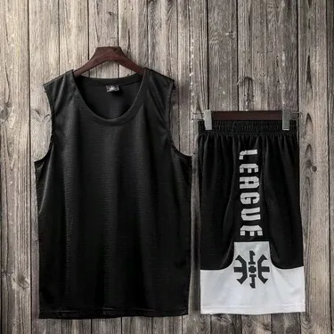 2019 Nya män träning Jersey Streetwear basketuniformer kit sportkläder Tracksuits, grossist basketuppsättningar med shorts uniformer