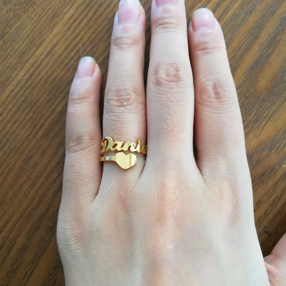 Anillos de oro 2025 para mujer con nombre