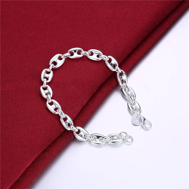 Discount & Cheap Dangle Heart Bracelet Solid 925 Sterling Silver Online at  the Shop