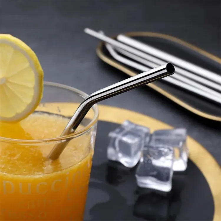 Food Grade Silver 30 oz Drink Stainless Steel Straw Drinking Tool