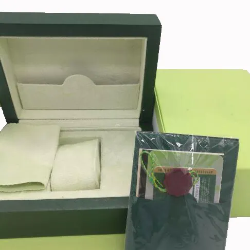 Högklassig grön klocklåda med tagg- och pappersklockor Lådor armbandsur Box306e