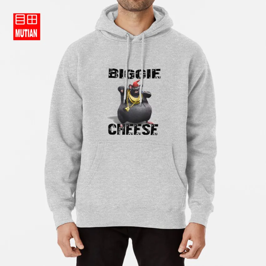 Biggie Cheese Meme Pullover Hoodie, Barnyard Sweatshirt Unisex