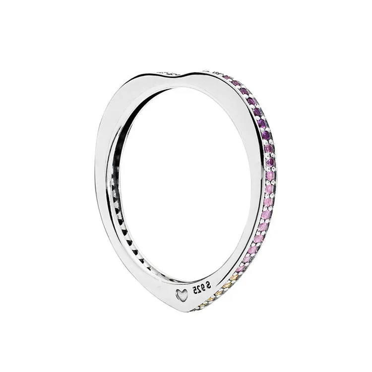 Sparkling Teardrop Halo Ring | Rose gold plated | Pandora US