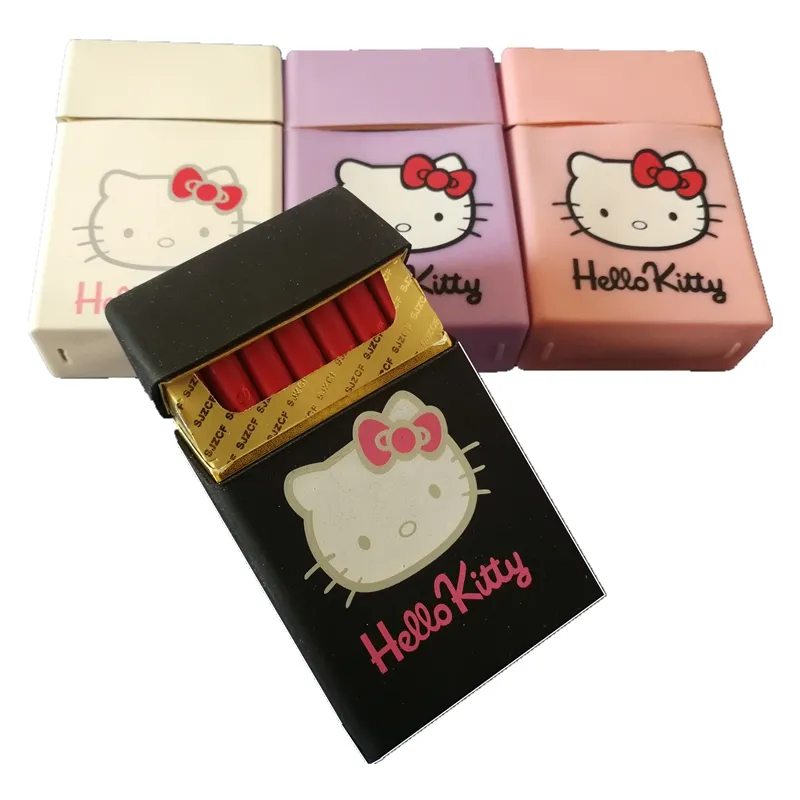 New Fashion Hello Kitty Silicone Soft Cigarette Case For Women