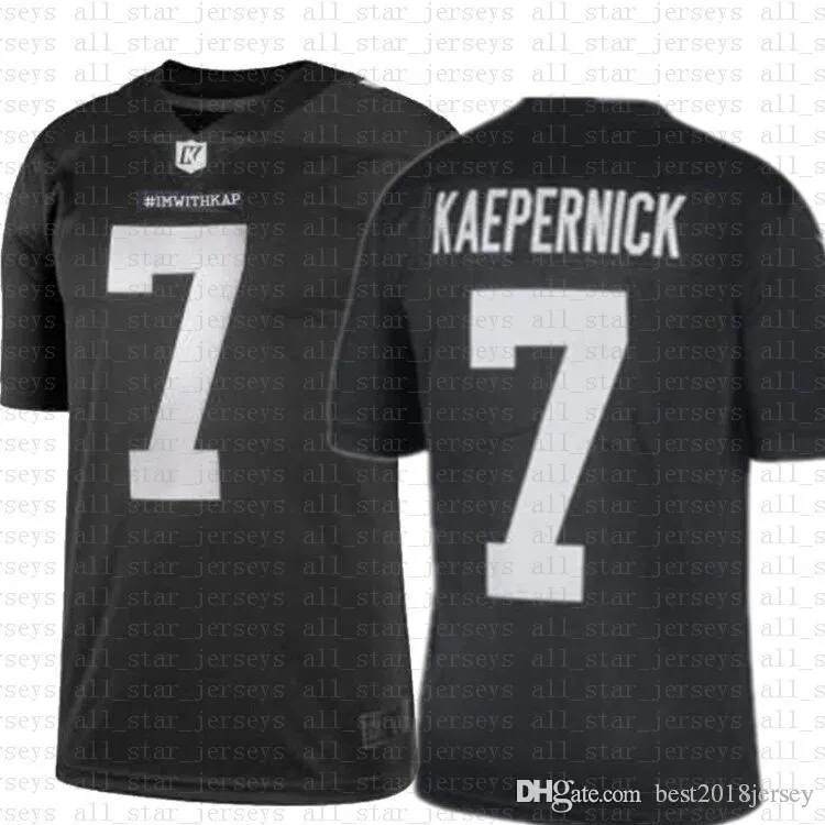 Colin kaepernick jersey black and white clearance