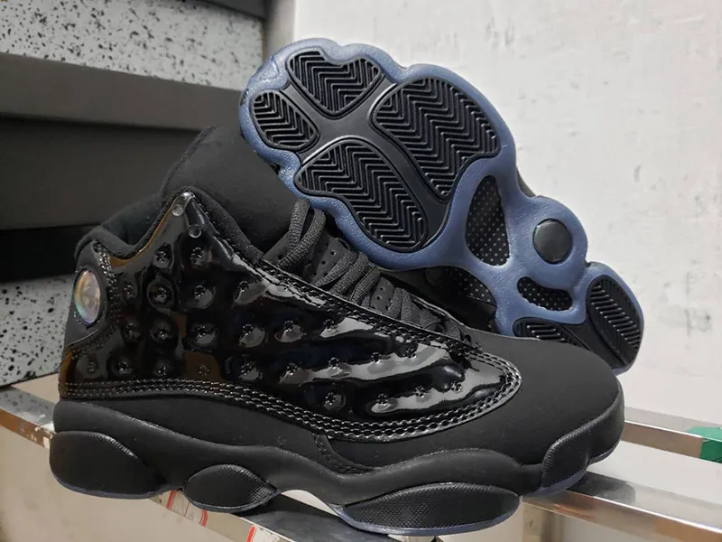 Jordan 13 black patent leather sale