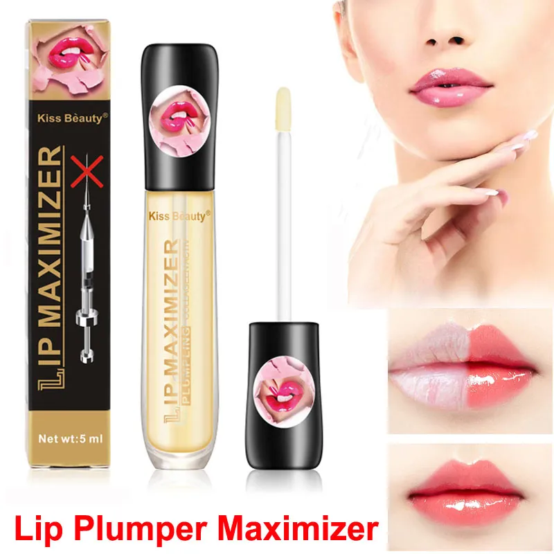 Läpp plumper glansolja fuktgivande läpp maximizer balsam plumping förstärkare läppar mask kyss skönhet omedelbart bryr serum sexig lipgloss