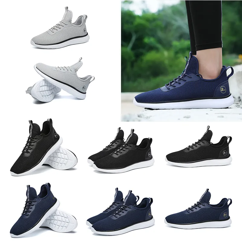 Vit designer2023 modeklipp Ny Low Black Grey Blue Men Running Shoes Bekväma Billiga andningsbara kvinnor Män Sko Sport Sneakers 35-45 Style 12484