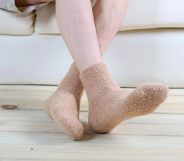 Chaussettes Chaudes En Molleton De Corail Imprimé Patte De Chat Pour