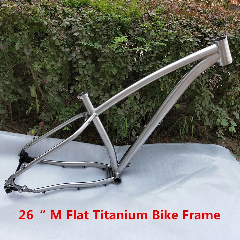 PYTITANS Titane Graisse vélo cadre 26 "197 Moyeu Neige Vélo Cadre Ti Alliage fourche vélo Usine Vente Directe