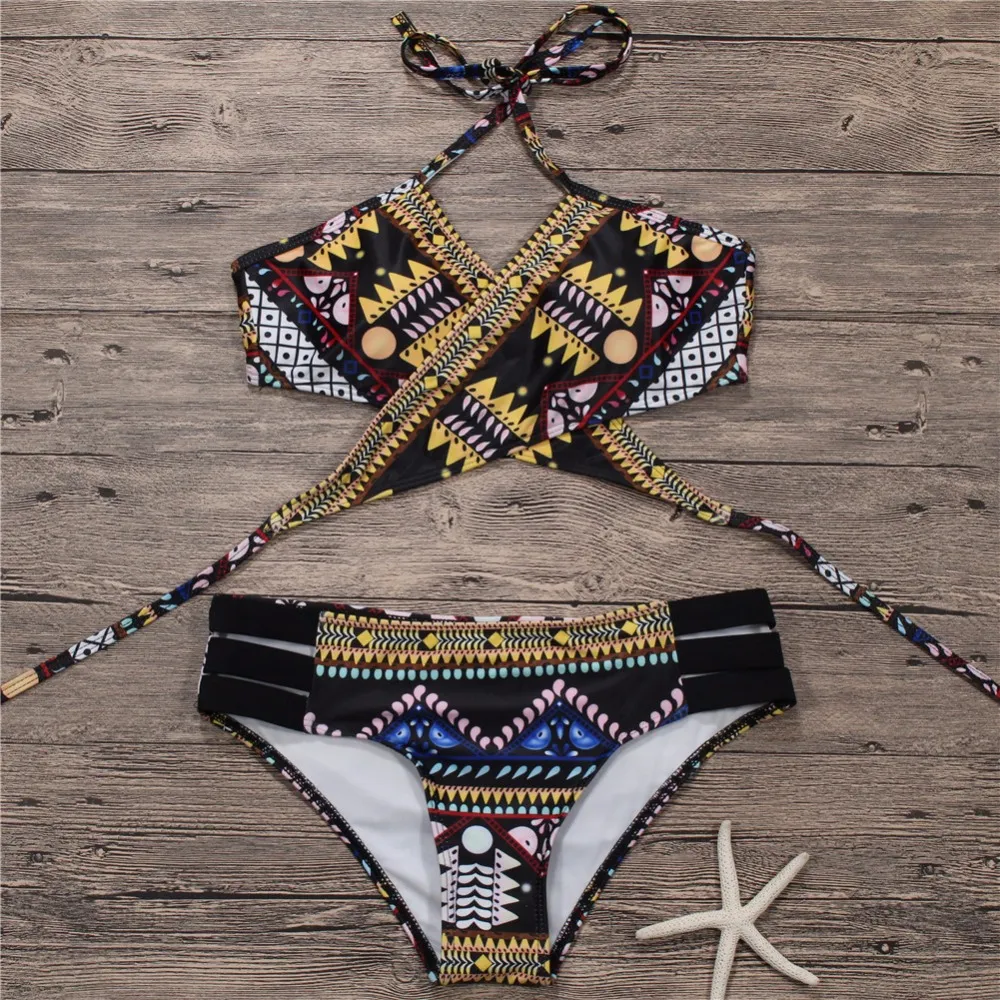 Bathing Suit: Womens Two-Piece Brazilian Push-Up