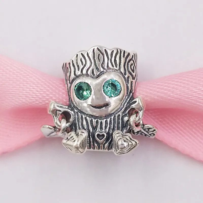 Andy Jewel 925 Srebrne koraliki Słodki drzewo Monster Charms Fits European Pandora w stylu pandora biżuteria Naszyjnik 798260nrg