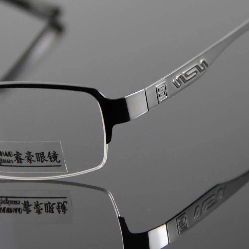Lunettes de vue en gros-mode monture lunettes de titane hommes femmes demi-rimlepectacles monture de lunettes super légères montures de lecture myopie