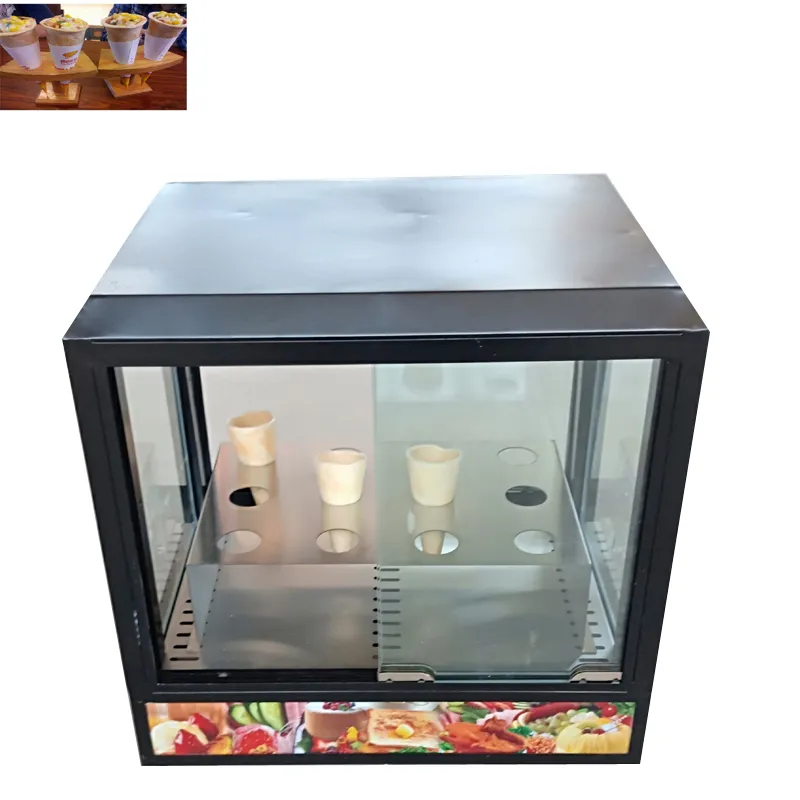 Multifunktionale Pizza-Vitrine, Eierkuchen-Isoliermaschine, Lebensmittel-Isolierbox, Desktop, kommerzielle Pizza-Heizung, konstante Temperatur
