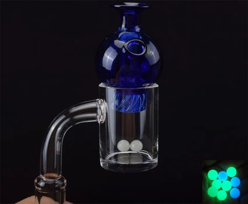 Quartz Banger Nail med Spin Carb Cap och DAB TERP Pärlor 10mm 14mm 18mm Man Kvinna Quarts Banger Nail For Bong Dab Rig