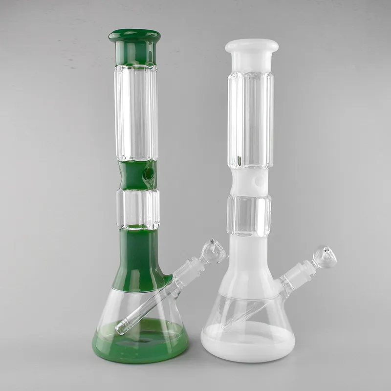 Bong New Design Bongs Glass Water Pipes Bongs Water Bongs with Colorful Lips 18mm Joint Beaker Bong Water Pipes Oil Rigs