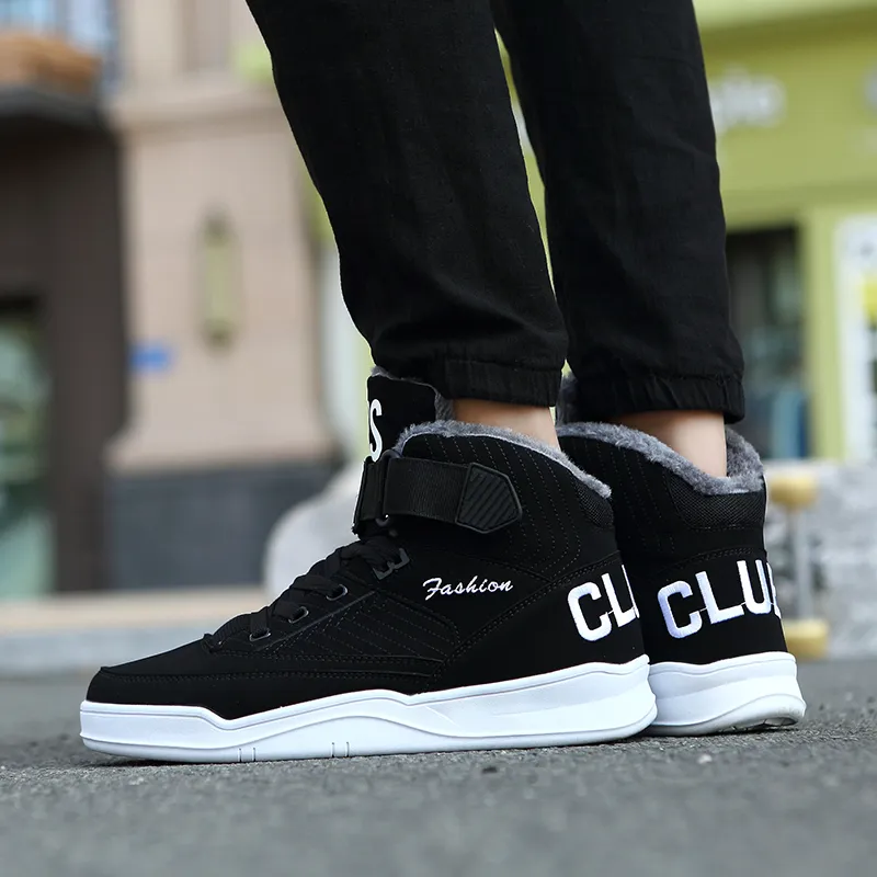 TANTU Mens Snow Boots Winter Warm Men Shoes Fashion Comfortable
