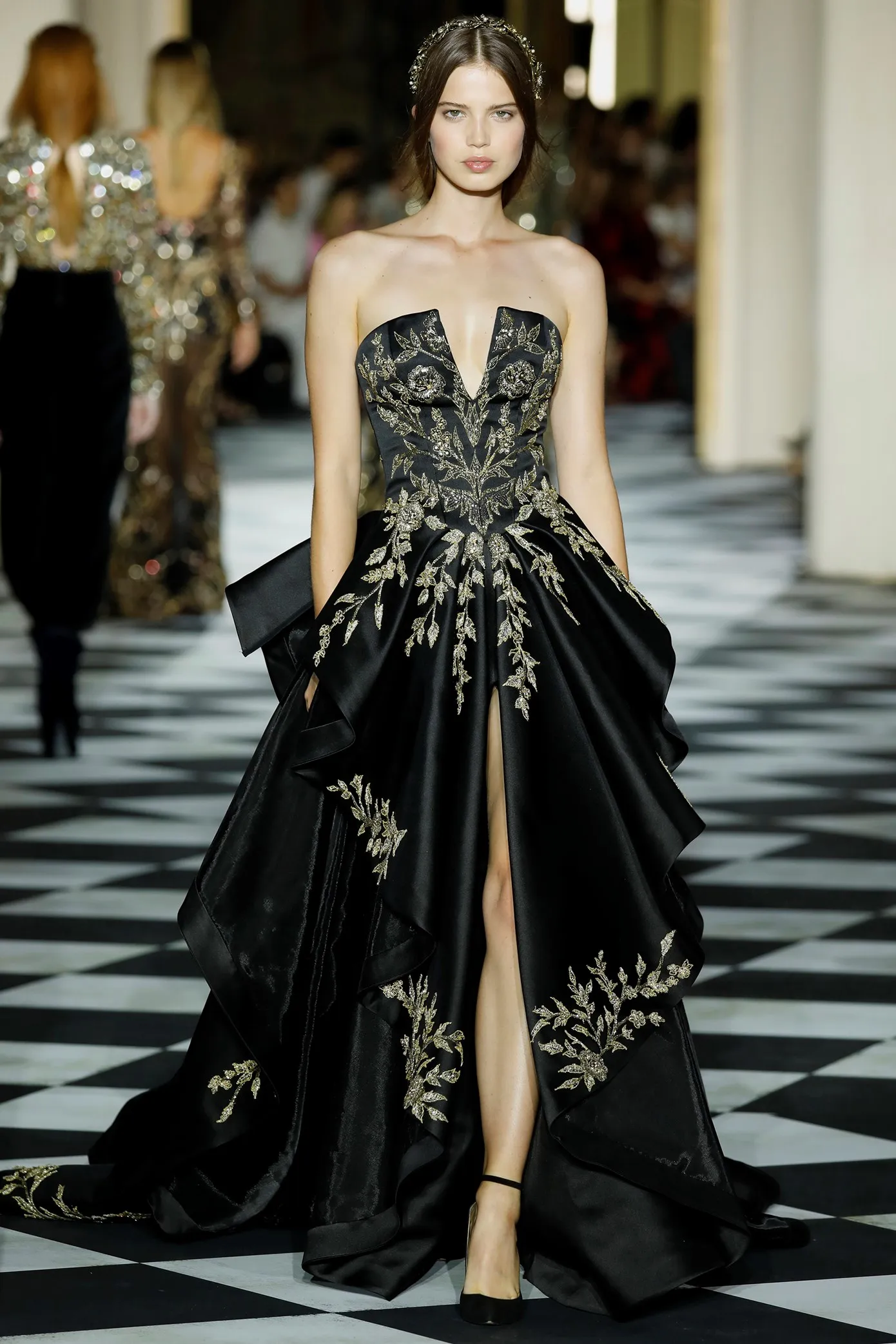 Zuhair Murad Abiti Da Ballo Neri Abiti Da Sera Senza Spalline