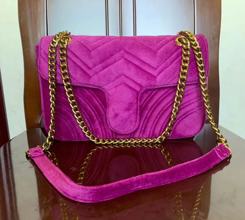 New Famous Love heart brand women designer SOHO Messenger Shoulder bag velvet chain bag Cross body womens crossbody Bag purse Handbag