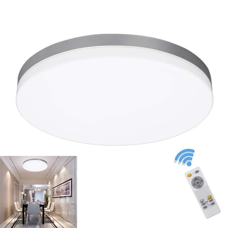 LED Flush Mount Sufit Light, 13 ", 120 W odpowiednik, 3 kolory Zmiana, 24 W, 2400 Lumenów, ETL i Enger List noted, 120 V, 220 V, ściemnialny