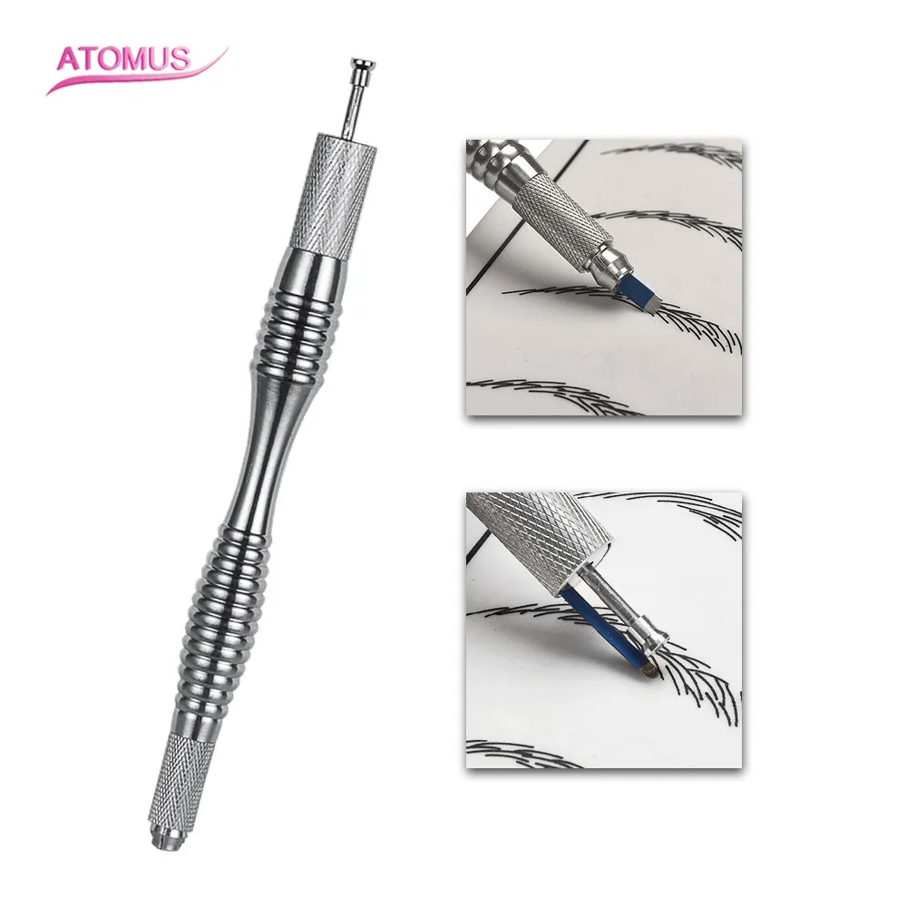 Stylo de tatouage de sourcils, lames de crayon de Microblading, porte-aiguilles, accessoires de pratique pour fourniture de tatouage, outil de maquillage Permanent