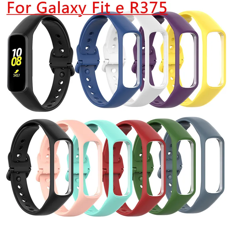 New Smart Watch Band Wrist Band Strap Fit e R375 Watchband TPU Adjustable Bracelet Sports Replacement for Samsung Galaxy Fit-e Smart Band