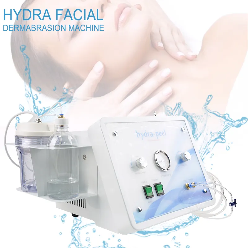 Portable 3 em 1 Hydra Dermaabrasion Casca Diamante Microdermoabrasão Jato De Oxigênio Peeling Hydra Dermaabrasão Água DermaBrasion Spa Máquina