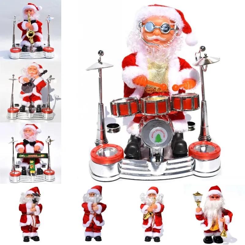 Elektryczny Santa Claus Doll Zabawki Boże Narodzenie Singing Muzykalne Doll Zabawki Dla Dzieci Boże Narodzenie Santa Zabawki Xmas Dekoracje Domowe Rzemiosło